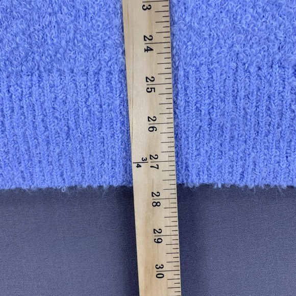 Aerie‎ Sweater Womens XL Blue V Neck Boucle Fuzzy Knit Pullover New Tags Cozy - Picture 11 of 14